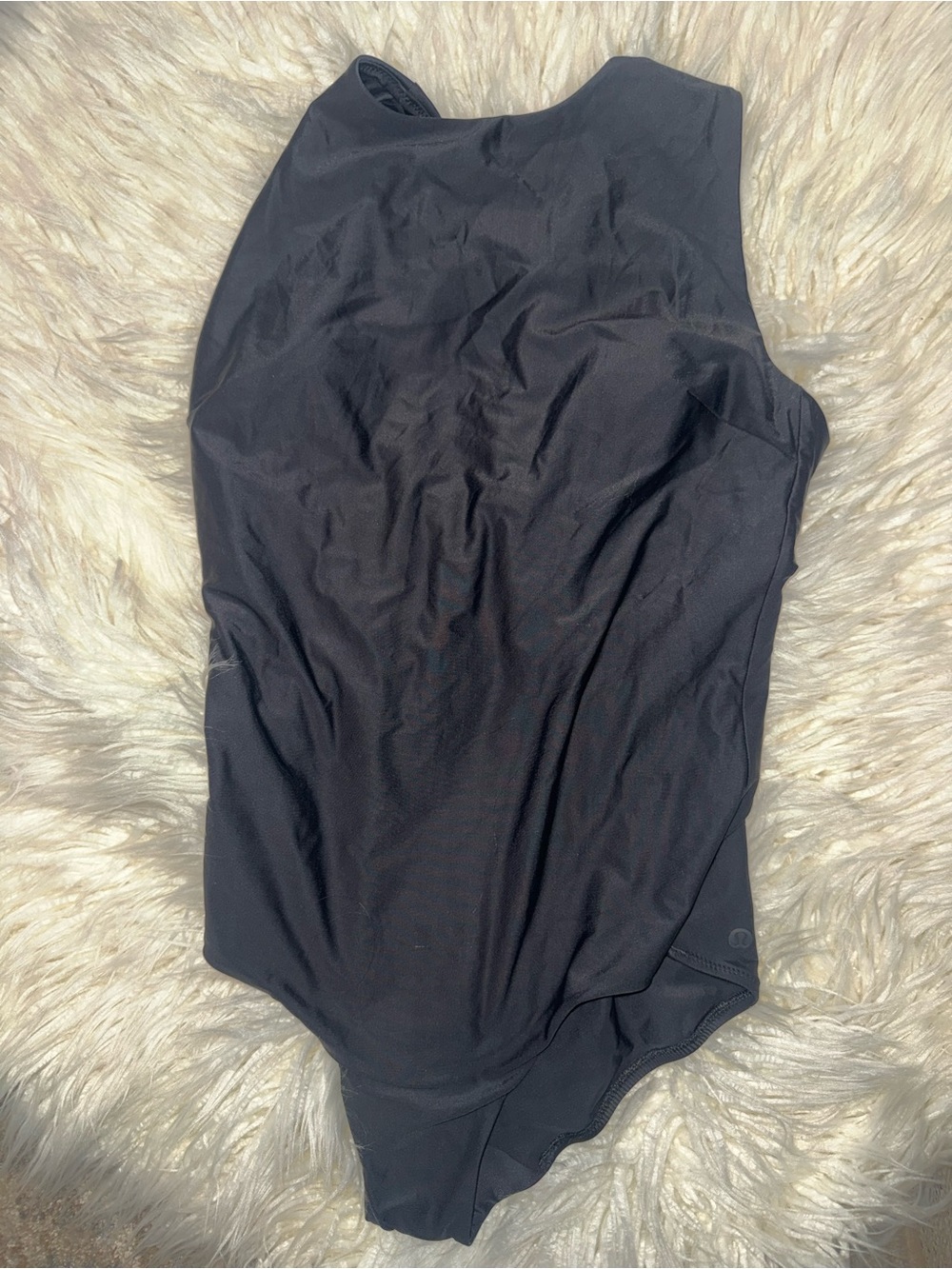 LULULEMON high neck black one piece swim
